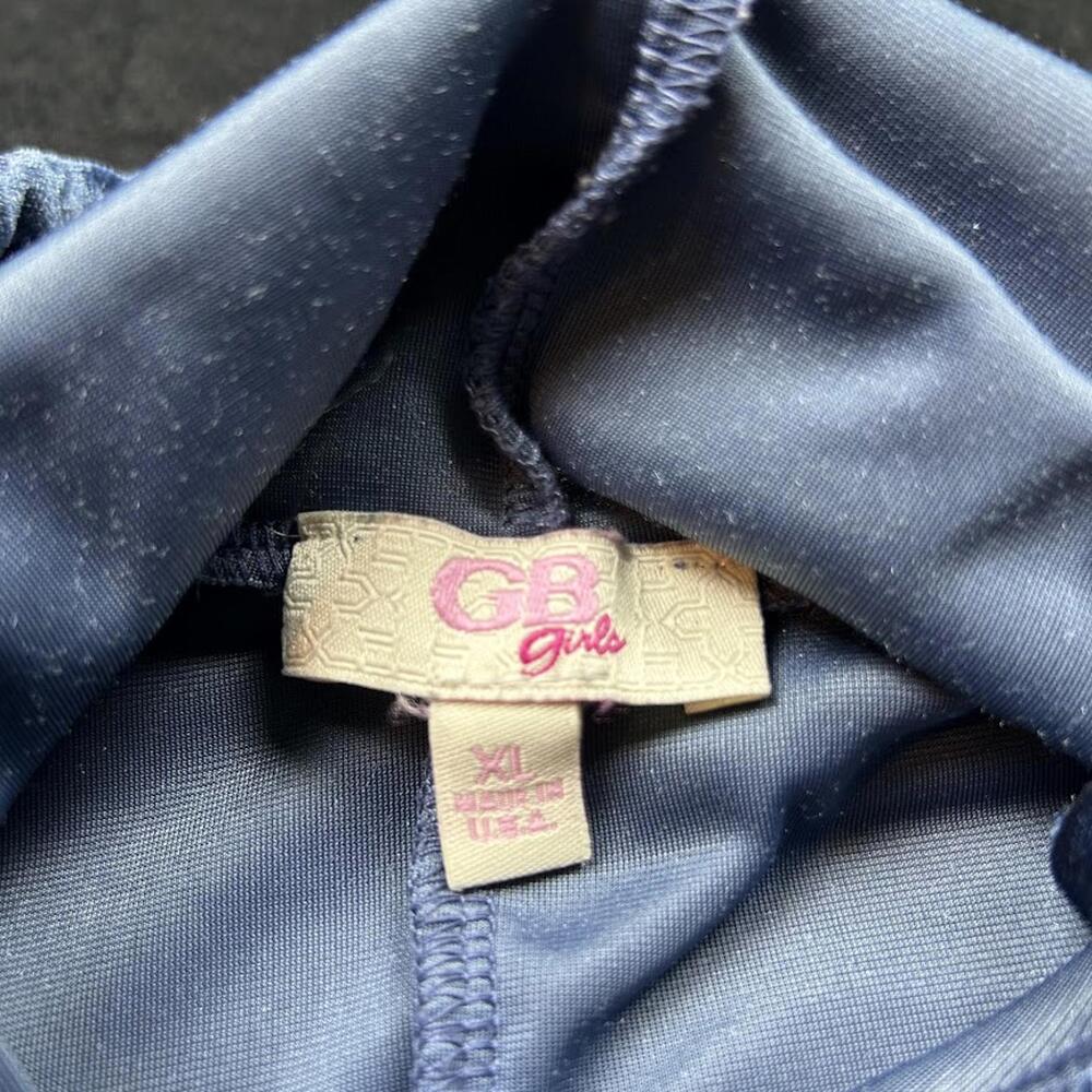 GB Girls Women’s Blue Velvet Long Sleeve Hoodie Size XS Casual Top - Picture 4 of 5
